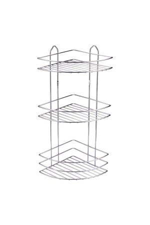 MNZ-لاستين كروم 3 طبقة حمام زاوية شامبو حامل زاوية حامل حمام رف ekso-0 - emsa