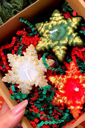 هدية مزينة من نوع MNZ عسل، جوز الهند والفانيلا رائحة 3 قطع قشعة الثلج - Fantastik Sanat Atölyesi