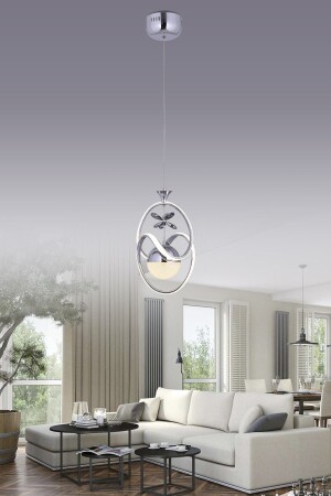 MNZ-ماركو 3 ألوان (أصفر أبيض وضح النهار) كروم فاخرة مدبر الشنابل المُقودة - Hira Aydinlatma