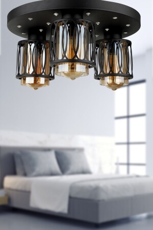 MNZ-دوحة 3 . الشنارة ذات التحكم عن بعد بمراد LED أسود BEG1208BEG03 - Begüsa