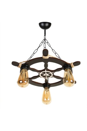 قوذة شمعة من الخشب من MNZ موضوع 3 قطع - M253 أسود - Morvizyon