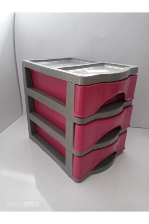 صندوق مكنسة (مكياج) من طراز MNZ مع 3 سلاسل طاولة أعلى المكتب الخزانة صندوق مكياج مع سلاسل - Oben