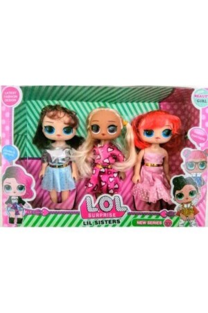 MNZ-شعر حقيقي لول شعر أهداف 3 حزمة دمية سلسلة جديدة - Genel Markalar