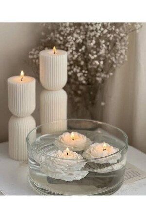 شموع ذات رائحة من الزهور العذبة من الـ MNZ - الماء أو الاستخدام العادي 3 قطع - Moneta