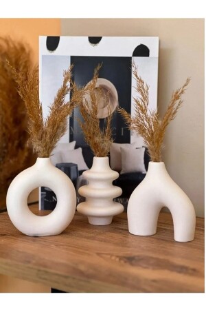 MNZ-قليل 3 قطع وعاء ديكوراتي مجموعة-تخت-صغري - Orange Atelier