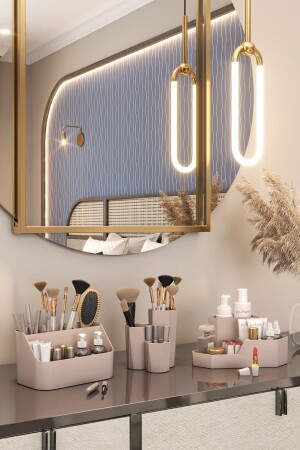 منظمة مكياج MNZ - محفظة فرشة مجموعة 3 - Pufwin Home