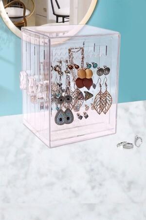 مقعد منظمة مجوهرات MNZ مع 3 سحبات - قلادة أذن سوار سوار منظمة صندوق تخزين SW3ÇK - Sweet Ela