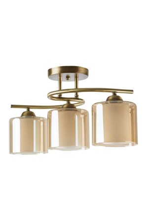 غرفة المعيشة المضيئة MNZ المطبخ ديكورات الرياضة الحديثة الزجاج الجديد 3 قطع قديمة الشنابل TN00016 - AVİZEVİ