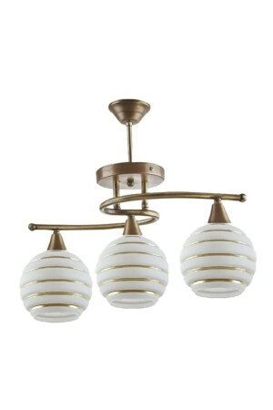 MNZ-إضاءة غرفة المعيشة المطبخ أزياء حديثة زينة زجاج ذهبية قديمة الحزل 3-قطع الشنابل TR00006 - AVİZEVİ