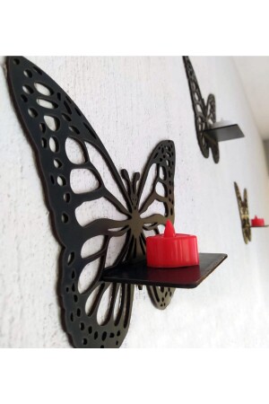 مرفق جدار الفراشة المزخرفة من MNZ مجموعة 3 - Tvs Lazer Tasarim