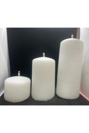 MNZ-القياس الكبير رولر 3 شمعة السيلندر رائحة مجموعة مزينة صنع يدوي TYC00451972376 - ersustore