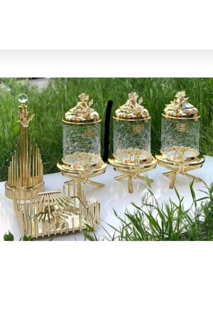 مجموعة مطبخة من الورد اليابانية من الـ MNZ ، مجموعة من الـ 3 قطع ، حاملة النابكين ، حاملة النابكين TYC00719442112 - İmren Collection