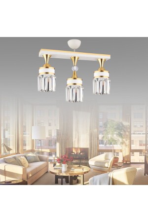 MNZ-نايروبي 3-قطعة صف أبيض سقفية كريستال الحجر الصفراء شريط أسطوانة فاخرة شمعة TYC00836262674 - Kraliçe