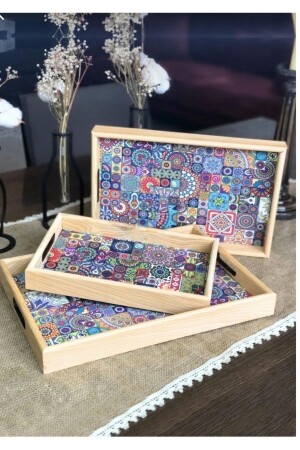 طلاء من الخشب من طراز MNZ 3 قطع الخدمة الصفحة الصفحة المعدنية المعدة TYCAHU5L4N169003968177321 - Pembelia Life