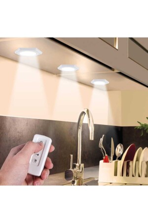 المطبخ من طاولة MNZ تحت المواقف غرف المياه المقصورة داخل المقصورة بدون سلك 3 الأسلاك التحكم والضوء المضيء يعمل بطارية - Viesteknoloji