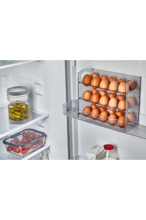 حامل بيض من طبقة MNZ 3 رفات منظمة بيض شفاف المدخن Vp-080 VP080KRT - Vip Ahmet