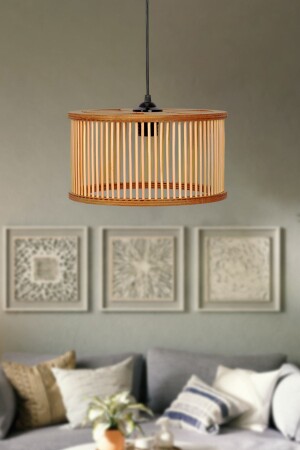 سلسلة من المنتجات الروسية من الـ MNZ ديزي بامبو لامپ العلق 30 سم 0799906428697 - AHŞAP FABRİKASI