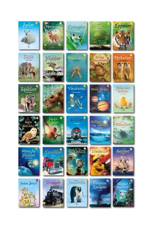 MNZ- العلوم الشعبية كتب القراءة الأولى مجموعة من 30 (1 درجة و قبل المدرسة) مجموعة - Tübitak Yayınları