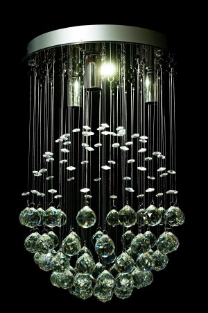 التصميم الحديث من طراز MNZ 30 سم 3+ نموذج شمعة حجر الكريستال مع خط صيد الأسماك 1002-30 - esenavize