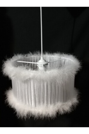 MNZ-بيضاء ريش غرفة النوم شمعة قطر 30 سم 5902136523000 - TEKAY AYDINLATMA