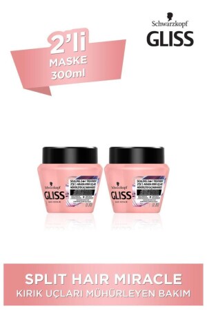 قناع العجائب للشعر المزق من قناع MNZ 300 مل 2 قطع - Gliss