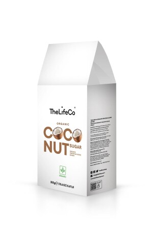 MNZ-نباتات جوز الهند العضوية 300 ج (المؤشر الطبيعي - خالي من الغلوتين - نباتي - منخفض من النسبة الجليسيمية) - Thelifeco