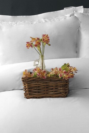 MNZ-بيضاء نقي أبيض 300 Tc القطن ساتيين الملك الحجم غطاء غطاء غطاء مجموعة ISS-MAM-621812 - İssimo Home