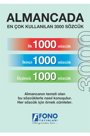 MNZ-أول 3000 كلمة من الألمانية - Fono Yayınları