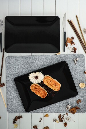 لوحة قارب أسود من طراز MNZ 31 سم 2 قطع ST032202F650A000000MAKRS00 - Keramika