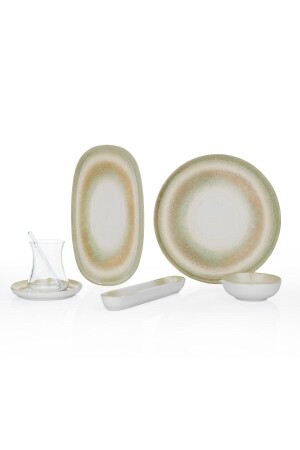 مجموعة من أدوات الإفطار من نوع MNZ 32 قطعة خضراء 1S4234-02001-YSL01 - Schafer