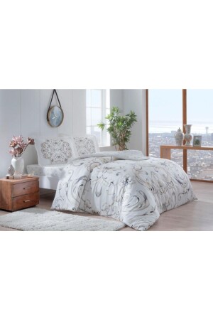 MNZ-قطن ساتيين غطاء غطاء الملفوفة إيفورا بيج مزدوجة 3254-160 - Taç