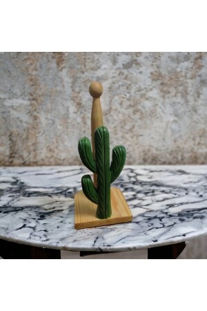 MNZ-خشبية طلاء منشورات المنشطات ورقية حاملات منشورات الديكورية الكاكتوس الأخضر نموذج 3301000000540 - Veranın Dünyası