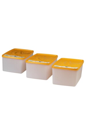 MNZ-ألاسكا حاوية تخزين لافريست 3.5 لتر مجموعة من 3 نارنج 000695 - HOBBY LİFE