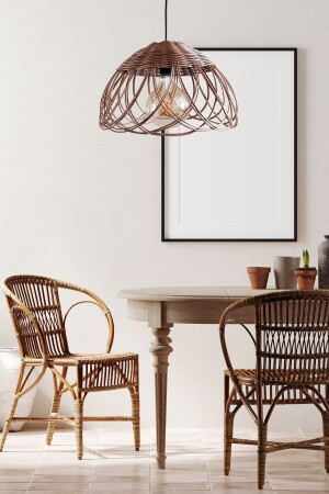 MNZ-راتان، بانبوب، ويكر مصباح العجلة القنابل 35 سم TURA9GF45FG3 - Belkıs Rattan