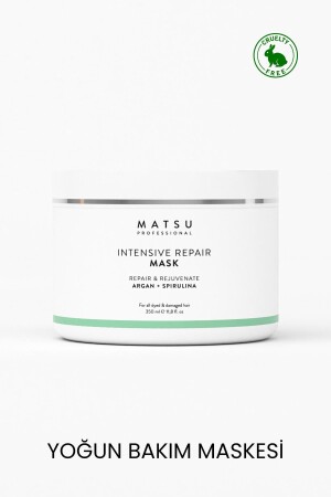 MNZ- إصلاح مكثف قناع العناية المكثفة للشعر المتضرر 350ml - Matsu