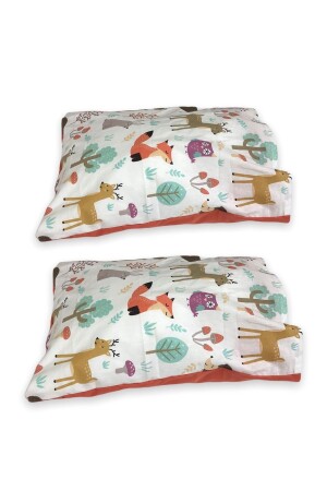 مقعداً لطفلين من طراز MNZ - طلاء الأطفال 35x45 (2 قطعة) طلاء حيوانات الطبيعة TYC00483973310 - Babynia