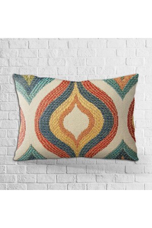 MNZ-مزدوج الجانب 35x50 كريم نارنجي العصر نمط طباعة رقمية غطاء رمي وسادة - Otyk340-3550 - Cango Home