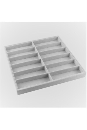 إنتاج منزلي من شركة MNZ هافانا نموذج السوداء الأقمشة الرمادية لون 36-38 سم النظارات القائمة داخل الدرج - Aydın Decor