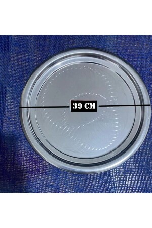 صالون الشاي من الكروم غير المقاوم للصدأ من MNZ 39 سم - Yıldız Çelik