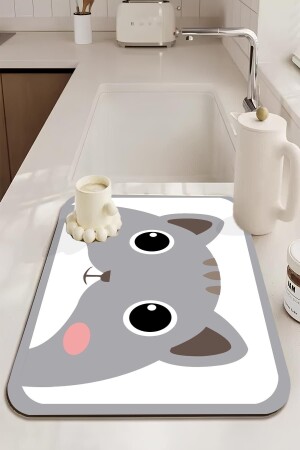 مقعد MNZ - مقعد مقعد جفاف الأطباق مع مقعد جفاف الأطباق غير المنزلق - 3D Else Hali