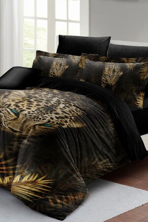 مجموعة غطاء الملفوفة المزدوجة من MNZ المنسوجة بشكل وثيق القطن ساتين 3D تصميم خاص ليبور ليبور (بدون أوراق) PERLAS - PerlaSera