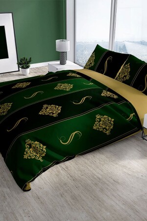 MNZ-دمشق 3d القطن ساتين مزدوج غطاء غطاء مجموعة PerlaSera14780 - PerlaSera