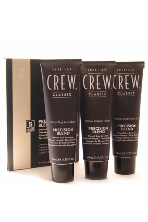 MNZ-دقة مزيج طبيعي أبيض يخفي لون الشعر للرجال 3x40ml - متوسط طبيعي 738678248348 - American Crew