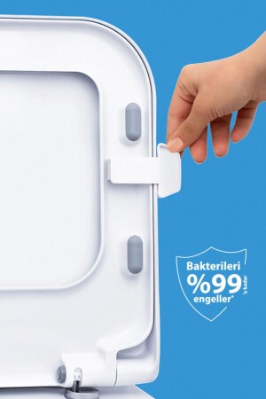 مقعد المرحاض من MNZ - حزمة 4 مع محتوى مضاد للبكتيريا 04-DORTLU-04 - Lifco