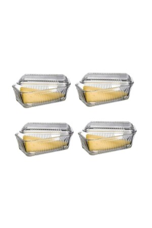 كأس فطور من طراز MNZ مع غطاء ثلجية - كأس زبدة والجبن بدون مقعد، مجموعة من 4 072oa pb97711-4 - Paşabahçe