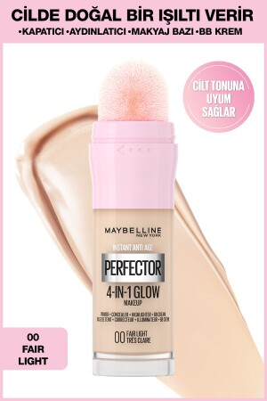 MNZ- فوري الكمال ضوء 4 تأثيرات في 1 أساس - 00 ضوء عادل 20 مل - Maybelline New York