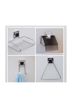 غرفة الحمام من طراز MNZ - صلبة القوية مجموعة 4 أدوات 123 - Hagen