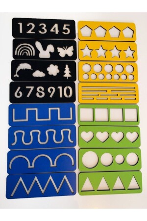 أحداث MNZ - 4 ألوانه من تطوير عضلات اليد ومركبات رقم الخط و الشكل مجموعة 16 قطعة - Eska