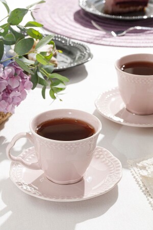 MNZ-فيينا البورتسلين 4 قطع كوب الشاي مجموعة 180 مل خمر خفيف 10030961 - English Home