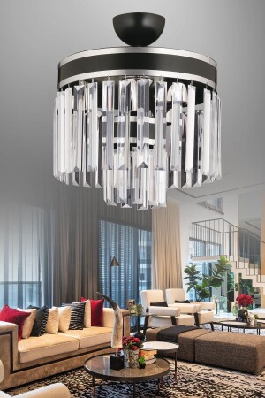 MNZ-جيل 4 قطع 2 طبقات سوداء كروم زرقاء 30 فخمة الشنابل TYC00411587325 - KUZEY AYDINLATMA